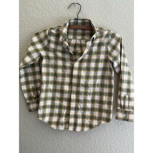 Janie & Jack Plaid Button Down Kids Size 6